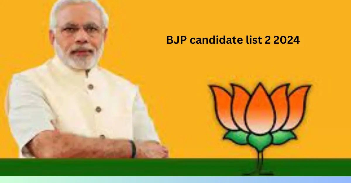 BJP candidate list 2