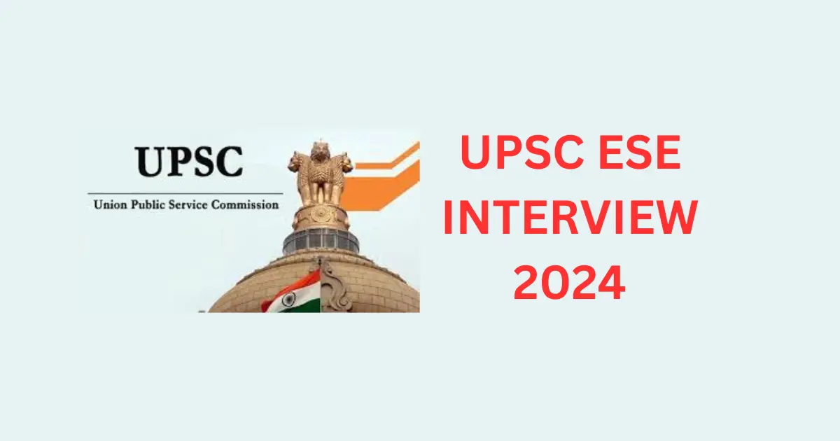 UPSC ESE 2024